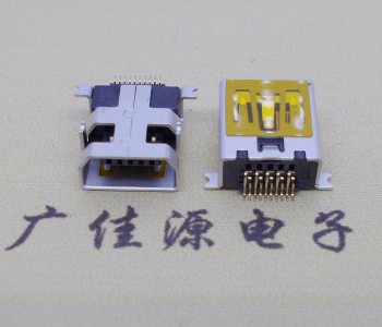 泸州迷你 usb接口 mini 飞利蒲10p母座前插后贴